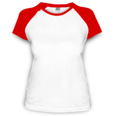 Женская футболка реглан на Printdirect — перейти к редактированию и добавить на нее свой дизайн